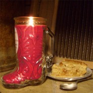 Homemade Apple Pie Boot Candle